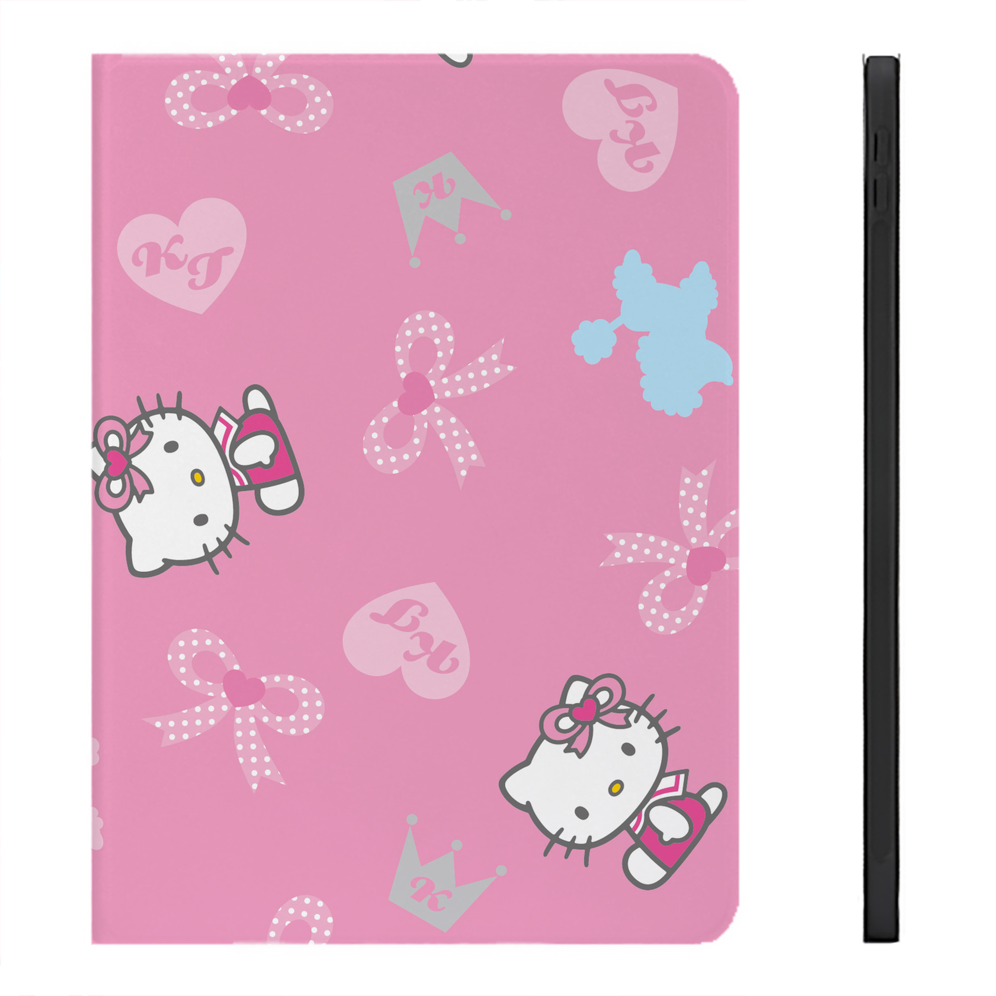 （画像用） Hello Kitty ハローキティ IPadケース ペンホルダー付き ブックスタイルデザイン
